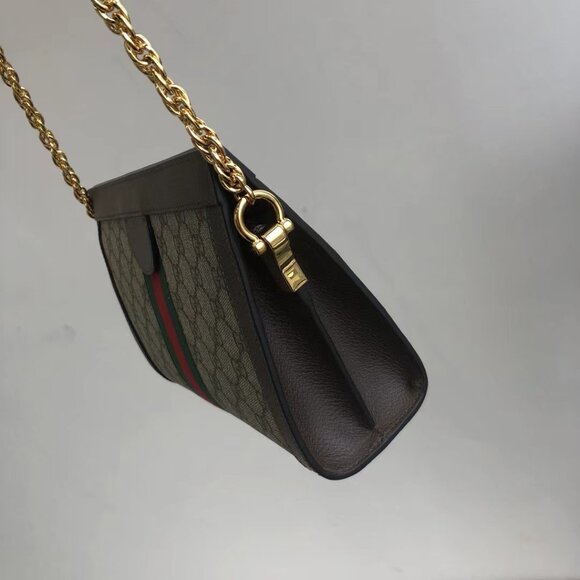Gucci Bags Gucci Brown Ophidia Gg Small Supreme Canvas Shoulder Bag